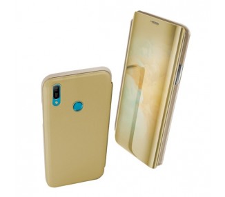Funda Flip con Stand Huawei Y6 2019 Clear View - 6 Colores