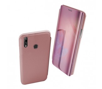 Funda Flip con Stand Huawei Y7 2019 Clear View - 6 Colores