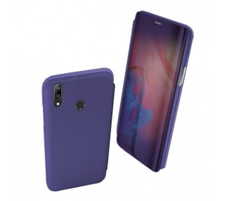 Funda Flip con Stand Huawei Y7 2019 Clear View - 6 Colores