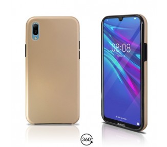 Funda Doble Huawei Y6 2019 Silicona Delantera y Trasera 360 - 4 Colores