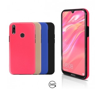 Funda Doble Huawei Y7 2019 Silicona Delantera y Trasera 360 - 4 Colores