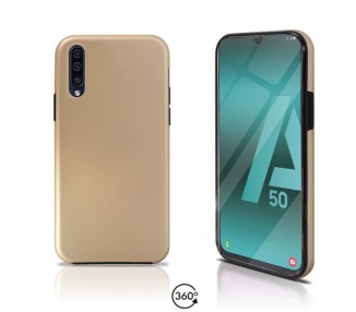 Funda Doble Samsung Galaxy A50 Silicona Delantera y Trasera - 4 Colores