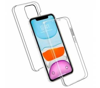 Funda Doble iPhone 11 6.1 Silicona Transparente Delantera y Trasera