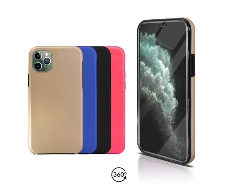 Funda Doble iPhone 11 Pro Max Silicona Delantera y Trasera 360 - 4 Colores