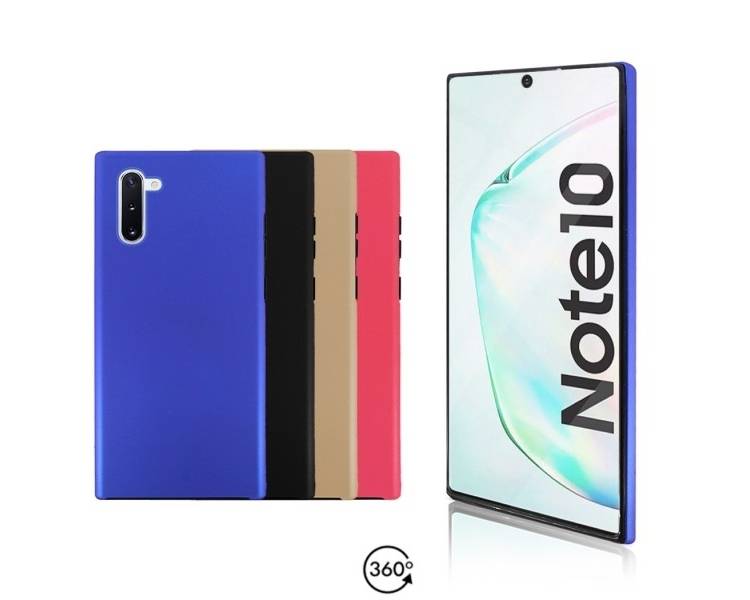 Funda Doble Samsung Galaxy Note 10 Silicona Delantera y Trasera 360 - 4 Colores