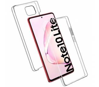 Funda Doble Samsung Galaxy A81 Note 10 Lite Silicona Transparente Delante Detras