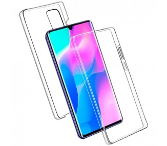 Funda Doble Xiaomi Mi Note 10 Lite Silicona Transparente Delantera y Trasera