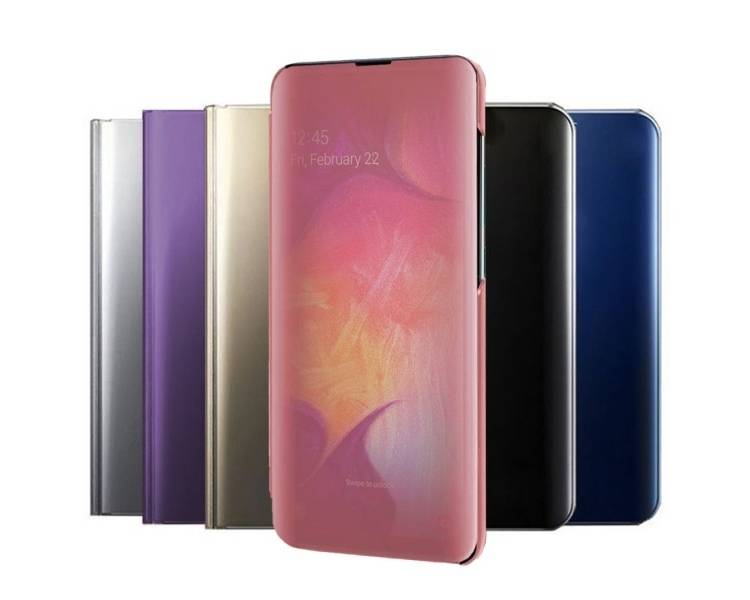 Funda Flip con Stand Samsung Galaxy A10 Clear View - 6 Colores
