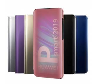 Funda Flip con Stand Huawei P Smart 2019 Clear View - 6 Colores