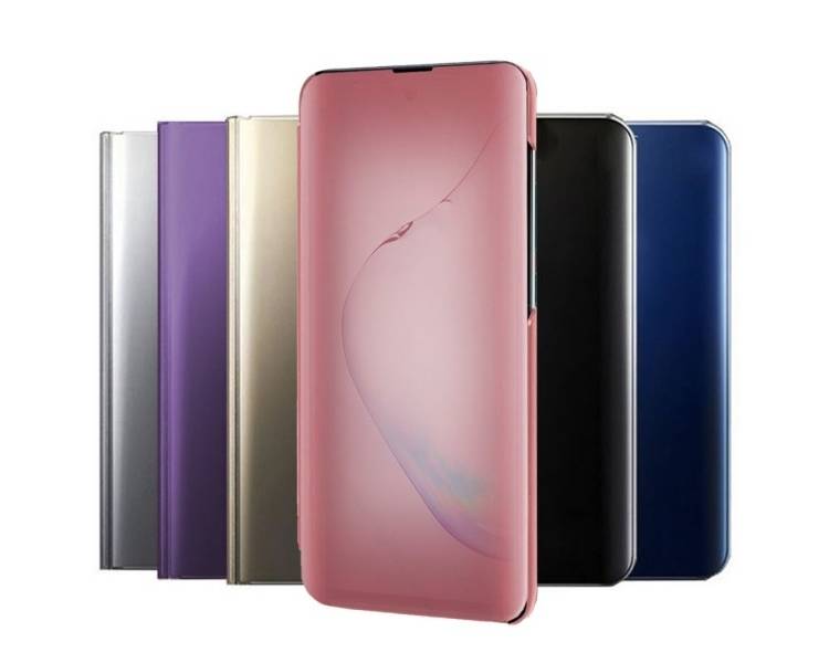 Funda Flip con Stand Samsung Galaxy Note 10 Plus Clear View - 6 Colores
