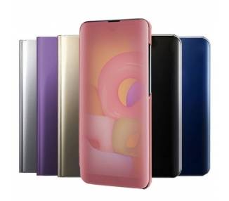 Funda Flip con Stand Samsung Galaxy A01 Clear View - 6 Colores