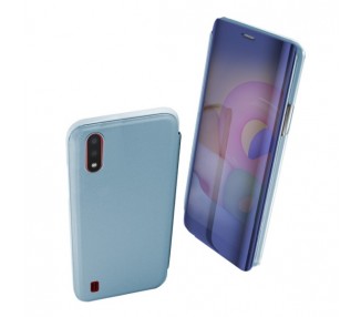 Funda Flip con Stand Samsung Galaxy A01 Clear View - 6 Colores