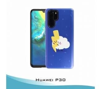 Funda Huawei P30 Gel 2 piezas Nube y rayo