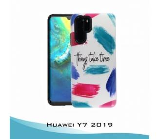 Funda Huawei Y7 2019 Gel 2 piezas Things