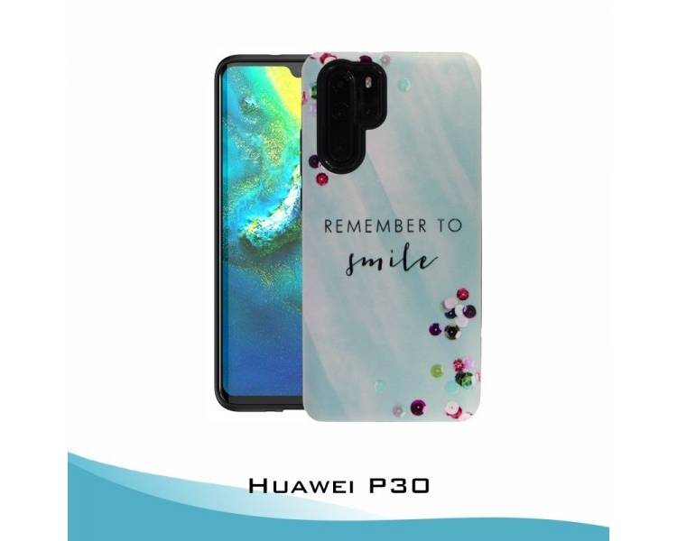 Funda Huawei P30 Gel 2 piezas Smile