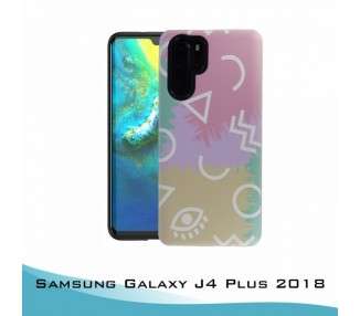 Funda Samsung Galaxy J4 Plus 2018 Gel 2 piezas Señales