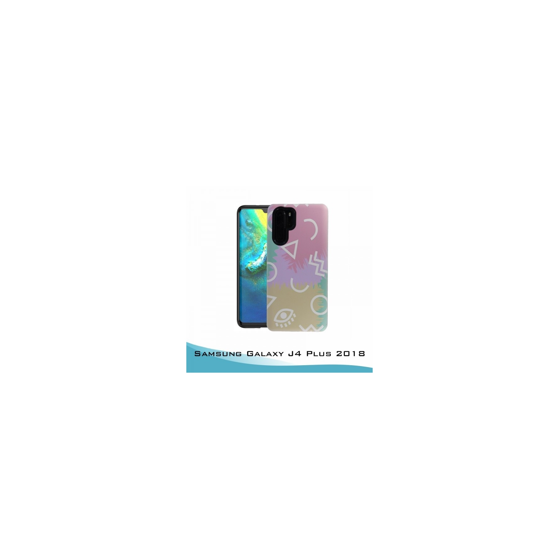 Funda Samsung Galaxy J4 Plus 2018 Gel 2 piezas Señales