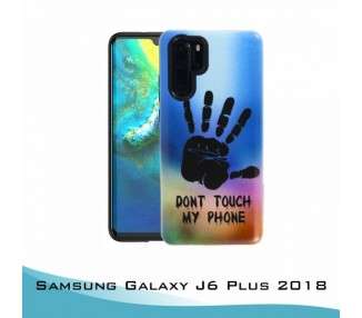 Funda Samsung Galaxy J6 Plus 2018 Gel 2 piezas Dont Touch