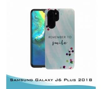 Funda Samsung Galaxy J6 Plus 2018 Gel 2 piezas Smile