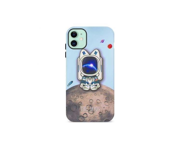 Funda Gel Doble Capa IPhone 11 - Gato Moon