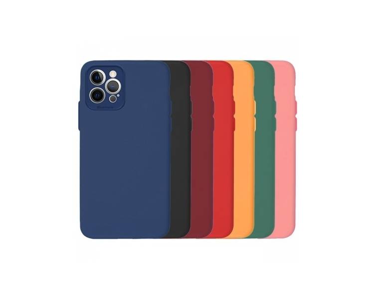 Funda Silicona Suave Iphone 12 Pro Max con Camara 3D - 7 Colores