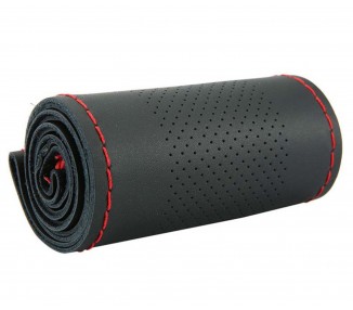 Funda De Volante A Medida Universal Cuero Liso + Perforado