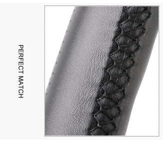 Funda De Volante A Medida Universal Cuero Liso + Perforado