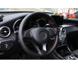 Funda De Volante A Medida Universal Cuero Liso + Perforado