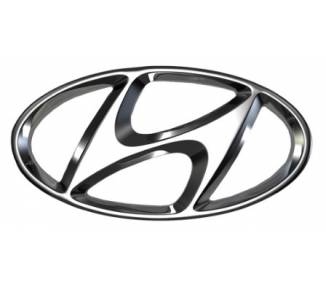 Logo Emblema Pegatina Compatible para la Llave de tu Hyundai, Plata