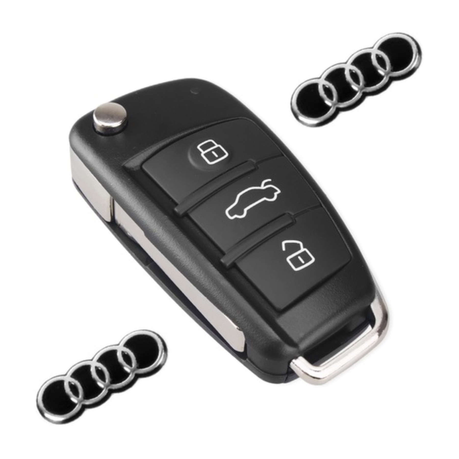 Logo Emblema Pegatina Compatible para la Llave de tu Audi