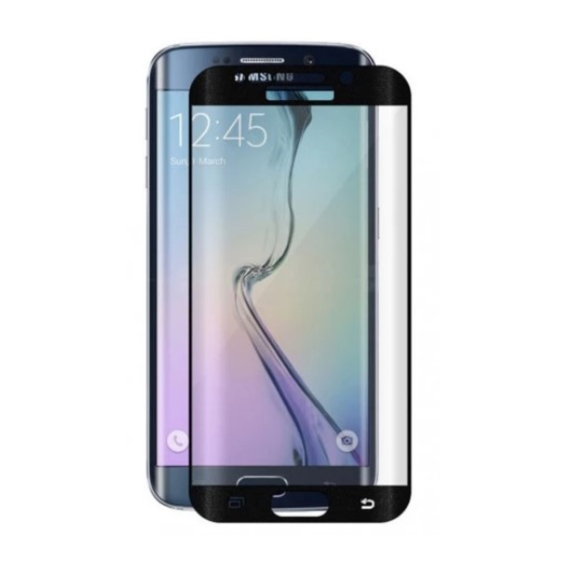 Protector Pantalla Cristal Templado Curvo Curvado 3D Para Samsung Galaxy S6 Edge