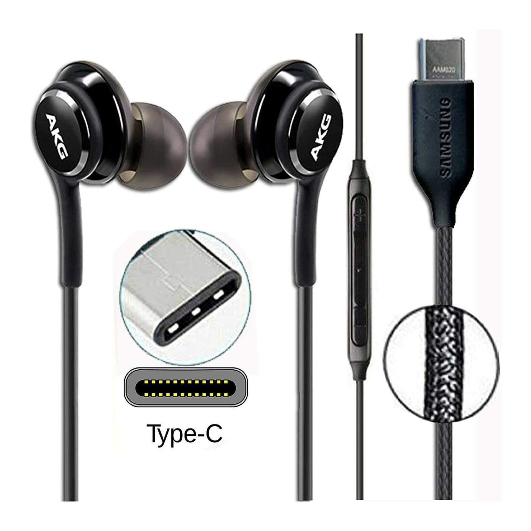 Auriculares Originales AKG USB Tipo C para Samsung Galaxy S20 S21 Note 20 21 Plus Ultra