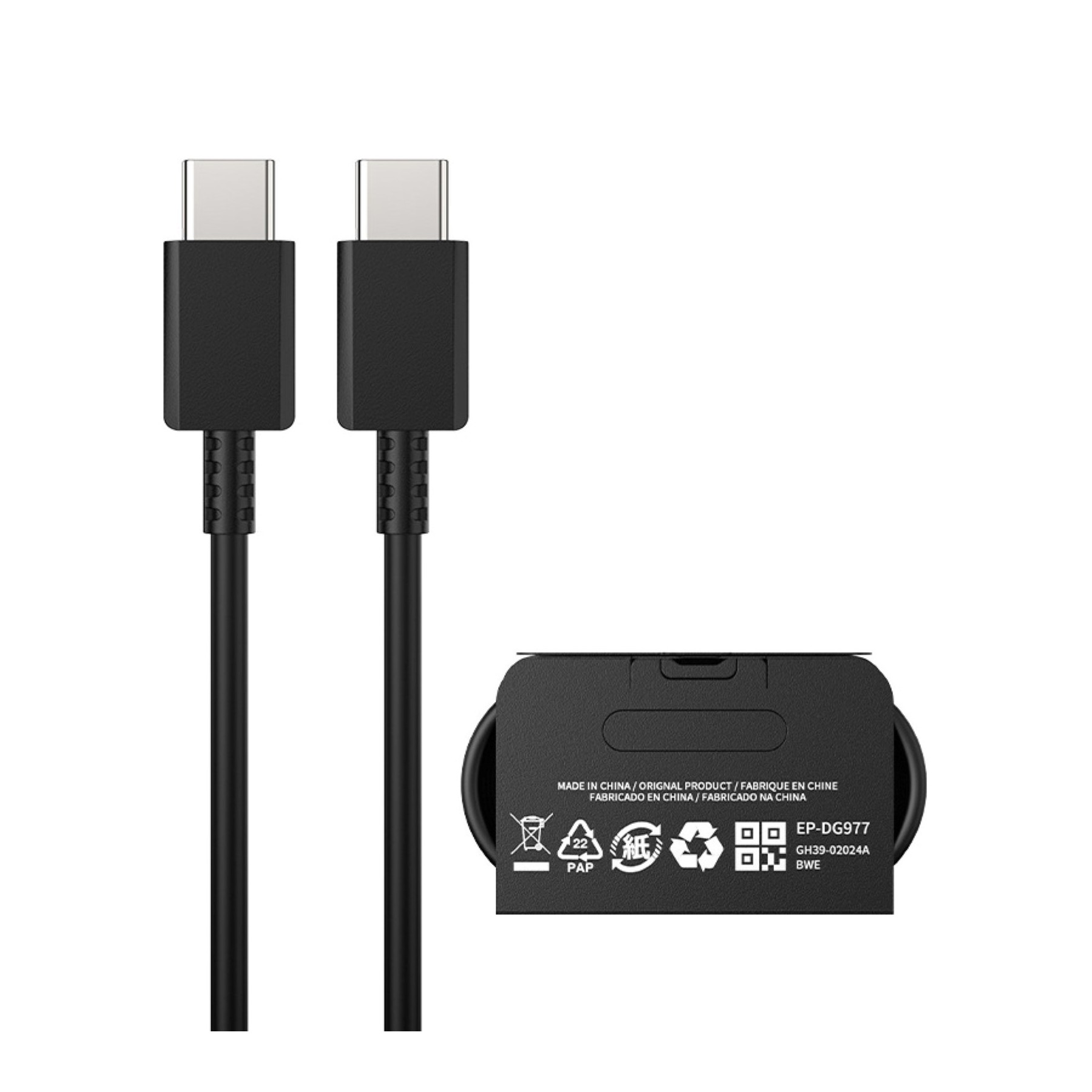 Cable Tipo C a Tipo C para Samsung Galaxy S20 S21 Note 20 21 10 Ultra Original