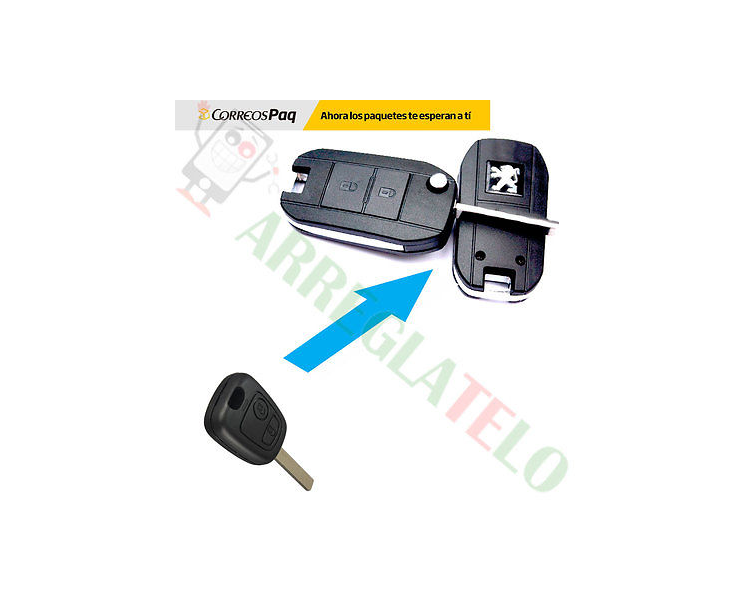 Peugeot 206 207 306 307 406 407 408 | Folding Key Converter