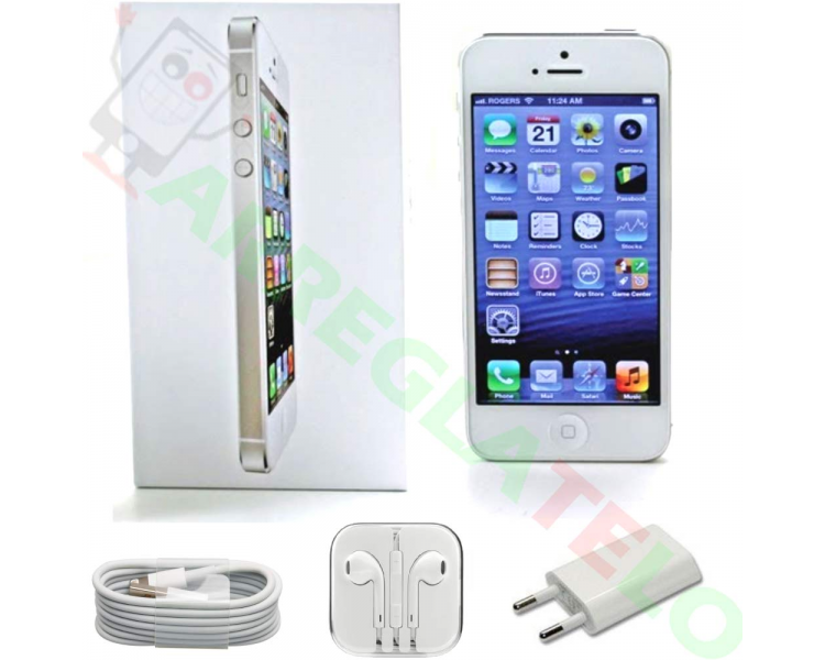 Apple iPhone 5 32GB, Blanco,  Reacondicionado, Grado A+