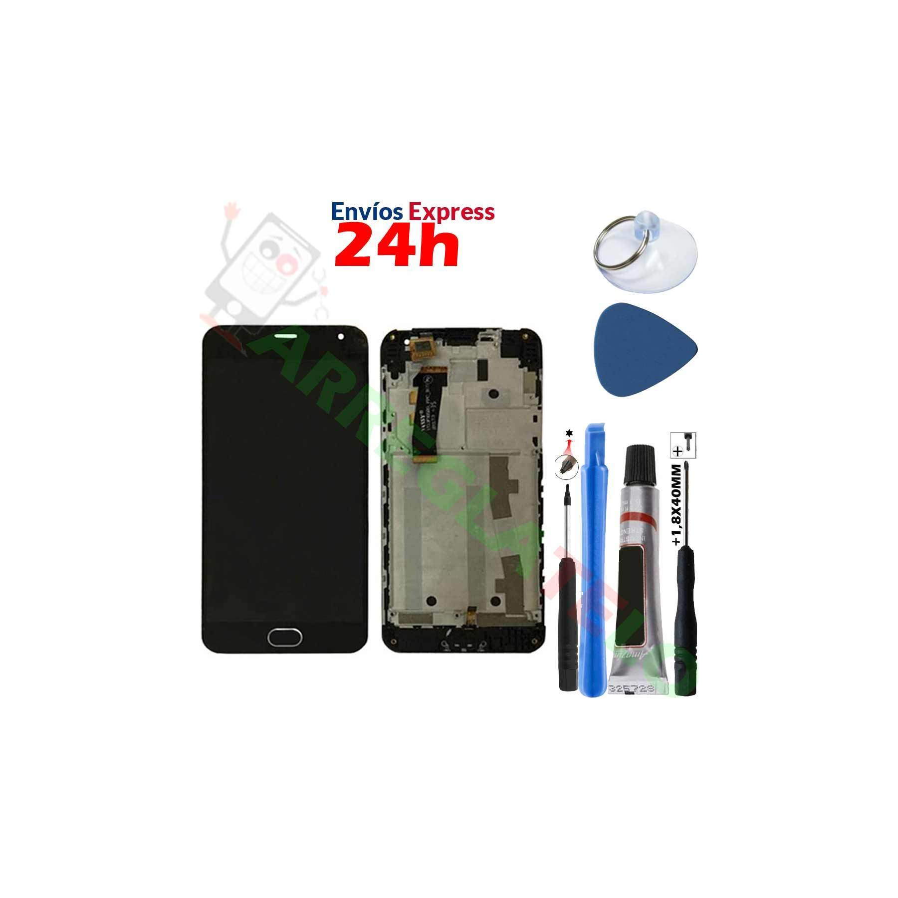 Kit Reparación Pantalla Para Meizu M2 Mini Con Marco Negra