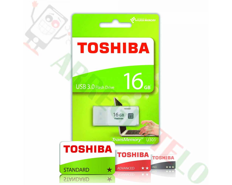 Toshiba THN-U301W0160E4 Pendrive USB 3.0 16 Go argent  - 1