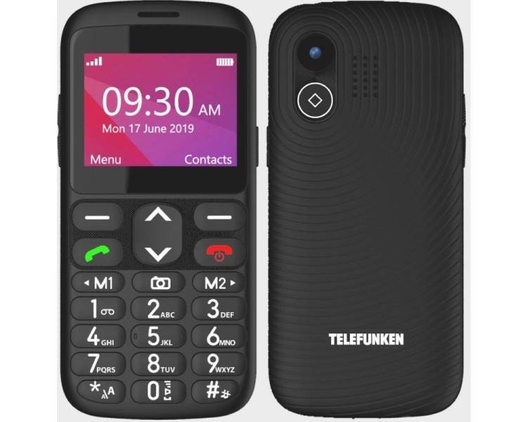 Teléfono Móvil Telefunken S520 Para Personas Mayores Negro